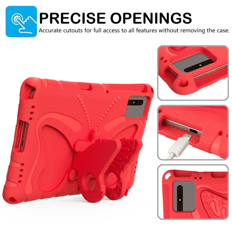 For Xiaomi Redmi Pad 2 / SE 11 2025 Butterfly Bracket EVA Shockproof Tablet Case(Red) - Image 2