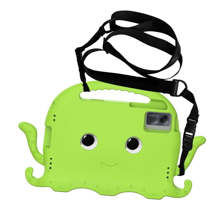 For Xiaomi Redmi Pad 2 /SE 11 2025 Octopus Style EVA Hybrid PC Shockproof Tablet Case with Strap(Grass Green) - Image 2