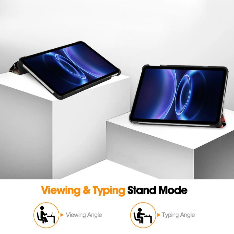 For Xiaomi Redmi Pad 2 SE 9.7 2026 Custer Painted 3-Fold Stand Leather Smart Tablet Case(Graffiti) - Image 7