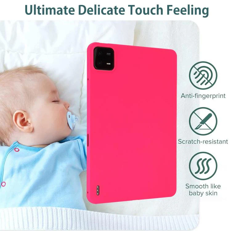 For Xiaomi Redmi Pad 2 SE 9.7 2026 Oil Spray Skin-friendly TPU Tablet Case(Rose Red) - Image 3
