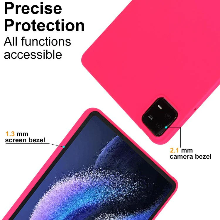 For Xiaomi Redmi Pad 2 SE 9.7 2026 Oil Spray Skin-friendly TPU Tablet Case(Rose Red) - Image 8