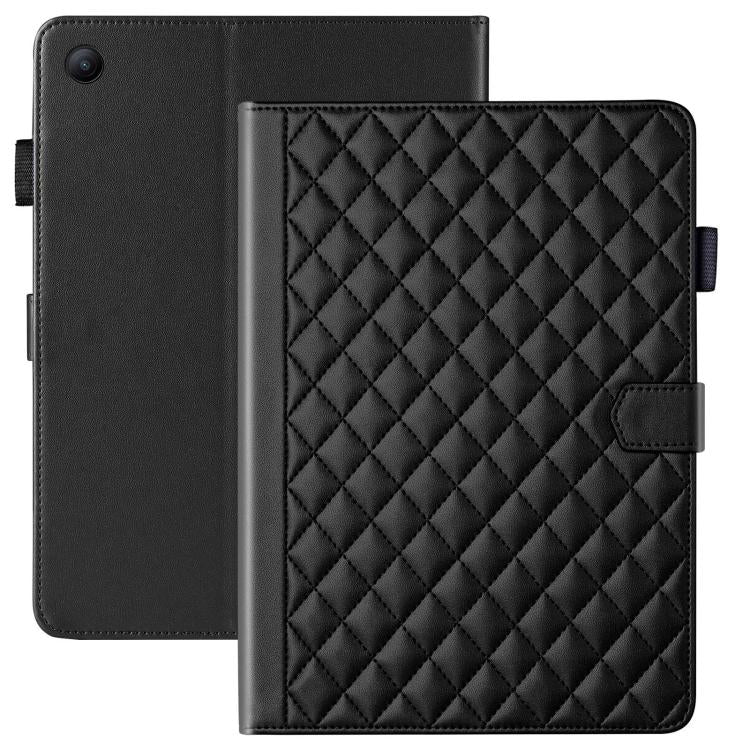 For Xiaomi Redmi Pad 2 SE 9.7 2026 Rhombus Lattice Leather Tablet Case(Black) - Image 2