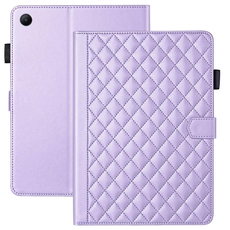 For Xiaomi Redmi Pad 2 SE 9.7 2026 Rhombus Lattice Leather Tablet Case(Purple) - Image 2