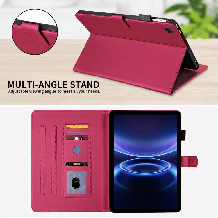 For Xiaomi Redmi Pad 2 SE 9.7 2026 Rhombus Lattice Leather Tablet Case(Red) - Image 5