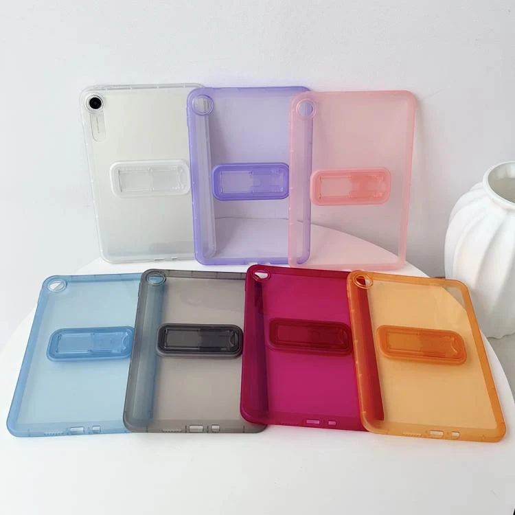 For Xiaomi Redmi Pad 2 SE 9.7 2026 Semi-Transparent TPU Shockproof Tablet Case with Holder(Blue) - Image 3