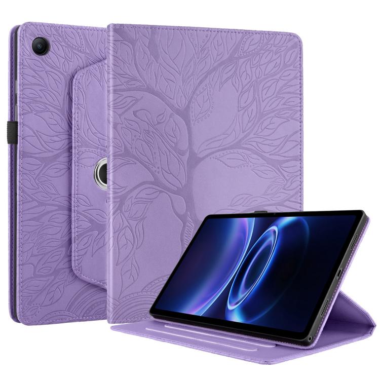 For Xiaomi Redmi Pad 2 SE 9.7 2026 Tree Life Embossed Rotation Leather Tablet Case(Purple) - Image 2