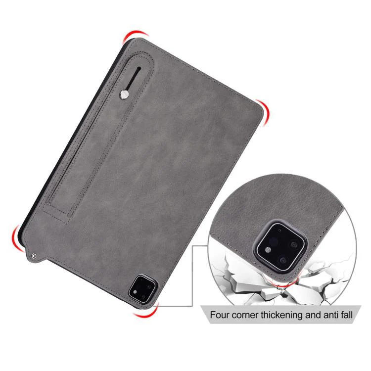 For Xiaomi Redmi Pad 2 TPU Leather Back Tablet Case with Wristband(Grey) - Image 6