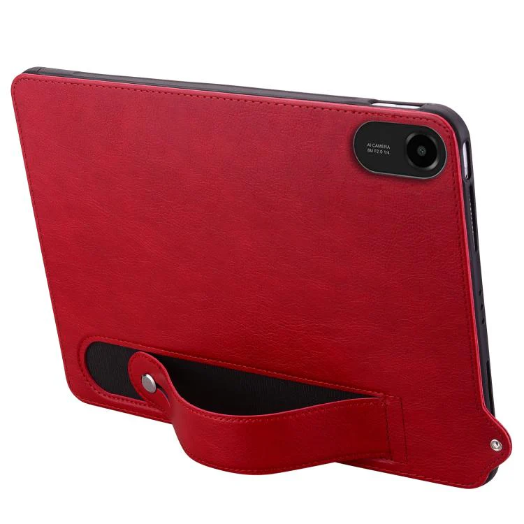 For Xiaomi Redmi Pad 2 TPU Leather Back Tablet Case with Wristband(Red) - Image 3