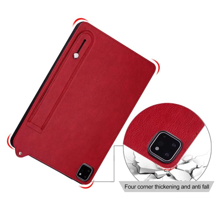 For Xiaomi Redmi Pad 2 TPU Leather Back Tablet Case with Wristband(Red) - Image 6
