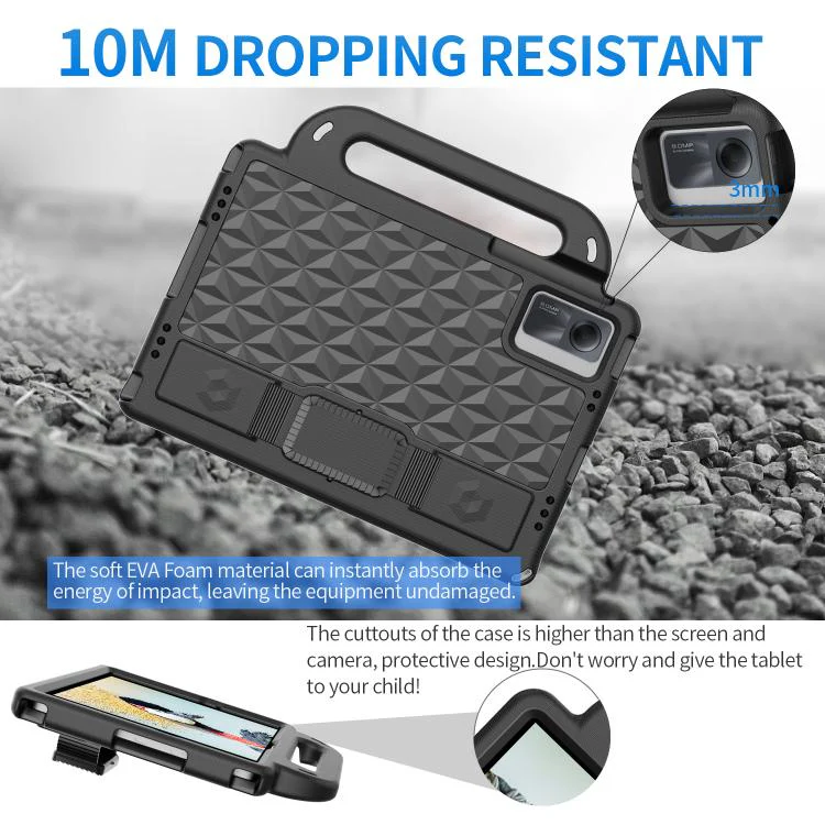 For Xiaomi Redmi Pad SE 11 2023 Diamond Series EVA Shockproof Sleeve Tablet Case(Black) - Image 3