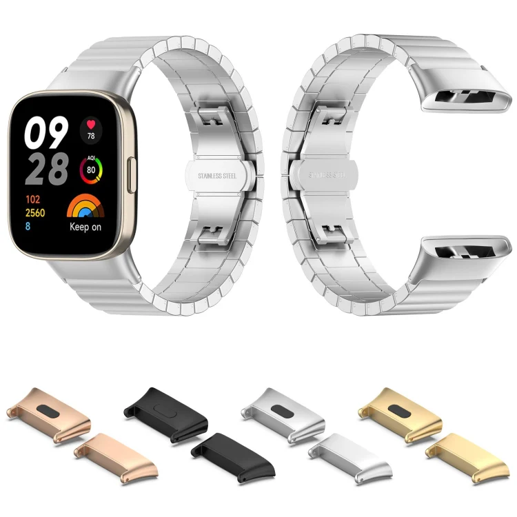 For Xiaomi Redmi Watch 3 / Mi Watch Lite 3 1 Pair Metal Watch Band Connector(Black) - Image 4