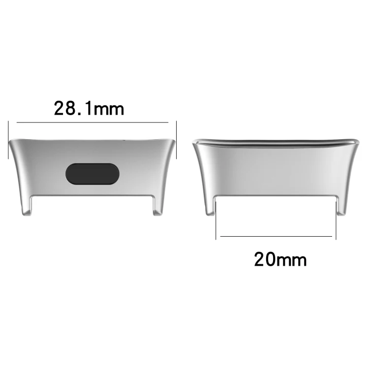 For Xiaomi Redmi Watch 3 / Mi Watch Lite 3 1 Pair Metal Watch Band Connector(Rose Gold) - Image 3
