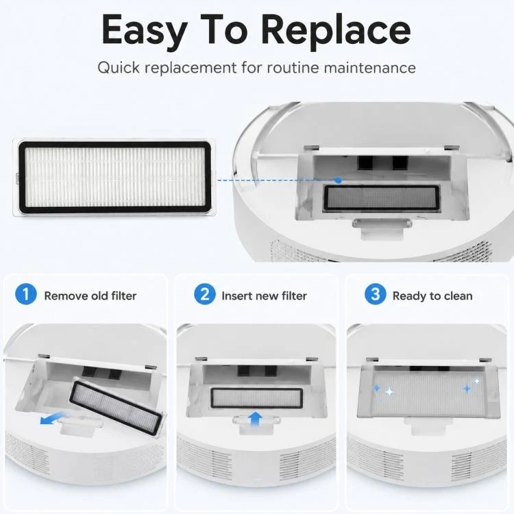 For Xiaomi Robot Vacuum X10 Plus / X20 Plus / S20 / S20 Plus / S10 / S10 Plus / S10 Pro Replacement Parts, Dual Filter - Image 7