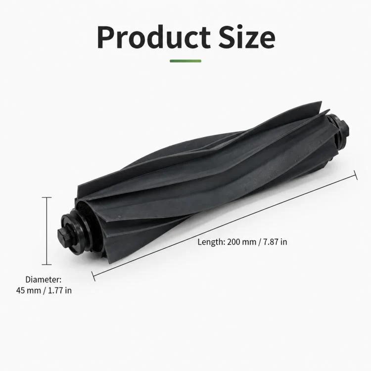 For Xiaomi Robot Vacuum X10 Plus / X20 Plus / S20 / S20 Plus / S10 / S10 Plus / S10 Pro Replacement Parts, Rubber Roller Brush - Image 4
