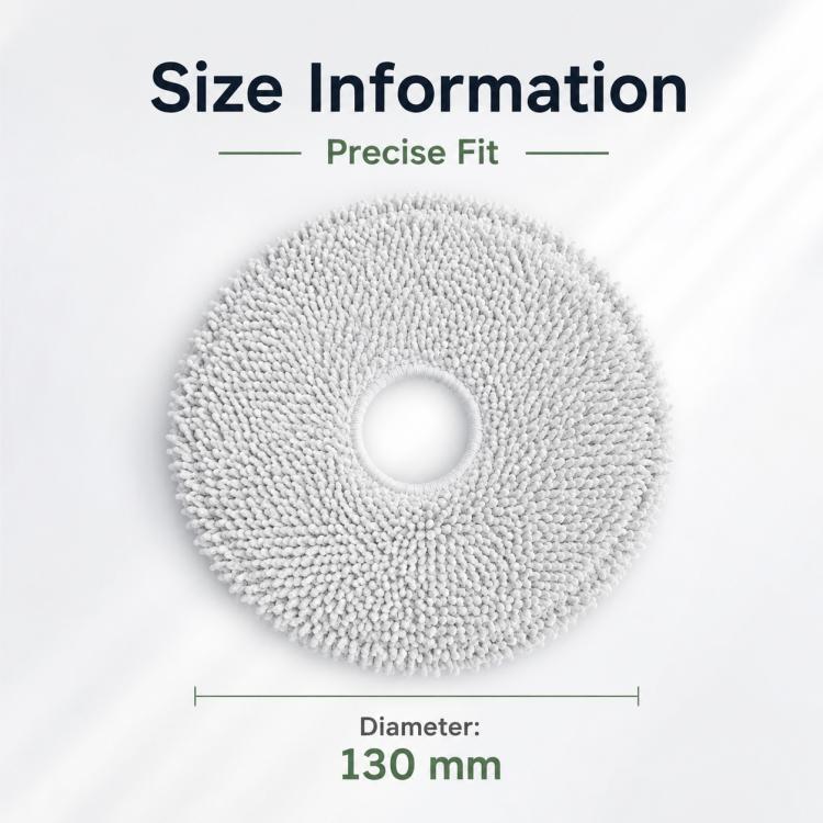 For Xiaomi Robot Vacuum X10 Plus / X20 Plus / S20 / S20 Plus / S10 / S10 Plus / S10 Pro Replacement Parts, Thick Striped Mop Pad - Image 3