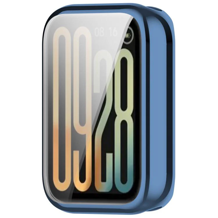 For Xiaomi Smart Band 10 Pro Ceramic Electroplated TPU Full Coverage Watch Protective Case(Midnight Blue) - Image 2