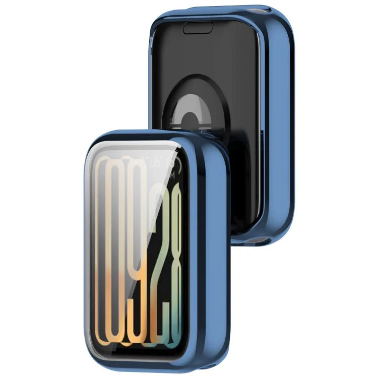 For Xiaomi Smart Band 10 Pro Ceramic Electroplated TPU Full Coverage Watch Protective Case(Midnight Blue) - Image 3