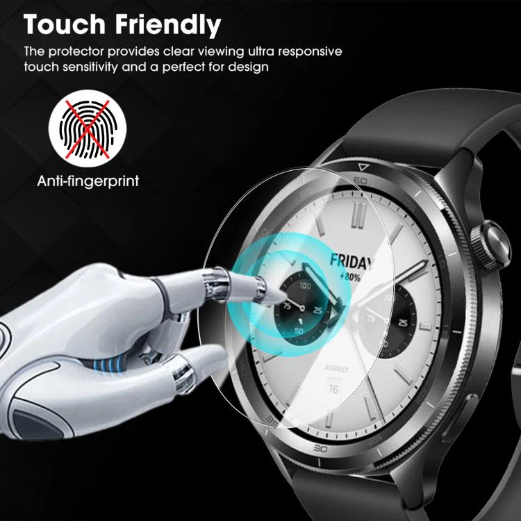 For Xiaomi Watch Color 2 Full-Screen Anti-Fingerprint HD Positioning Easy Installation Watch Tempered Glass Film - Image 4