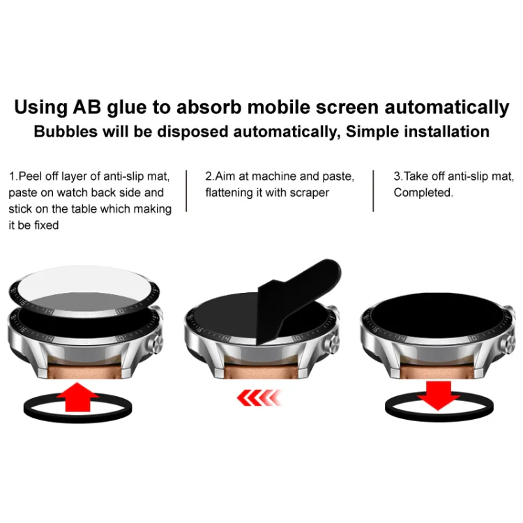 For Xiaomi Watch S5 46mm IMAK Plexiglass HD Watch Protective Film - Image 6