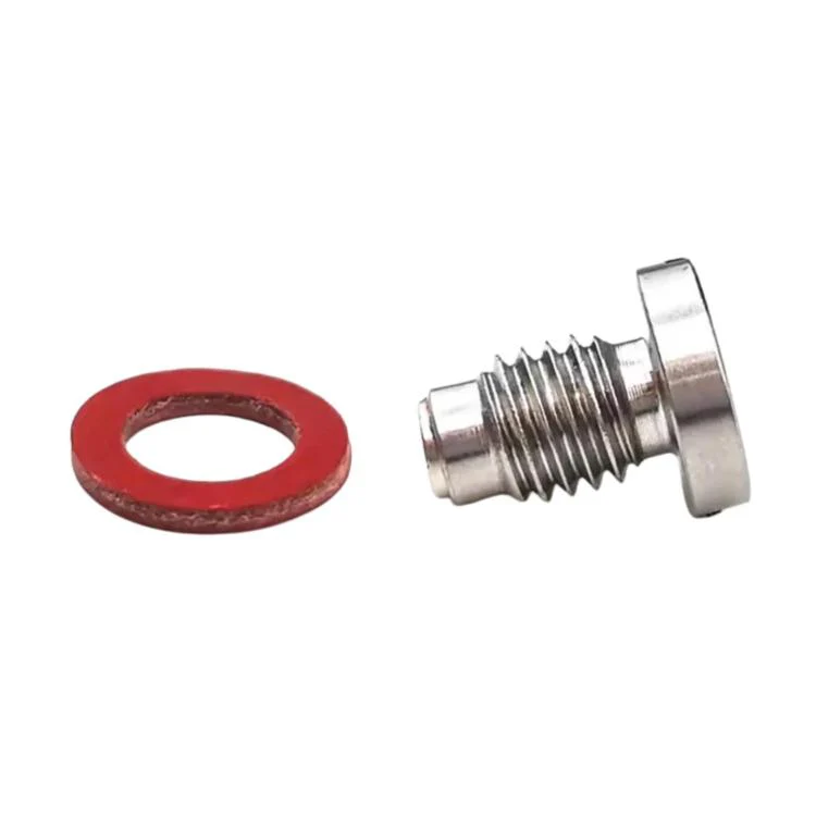 For Yamaha Outboard Motor Gear Drain Screw 90340-08002 Magnetic Oil Drain Screw + Gasket - Image 2