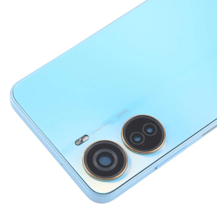 For ZTE Axon 40 Lite Plastic Battery Back Cover with Middle Frame / Camera Lens Cover(Blue) - Image 4