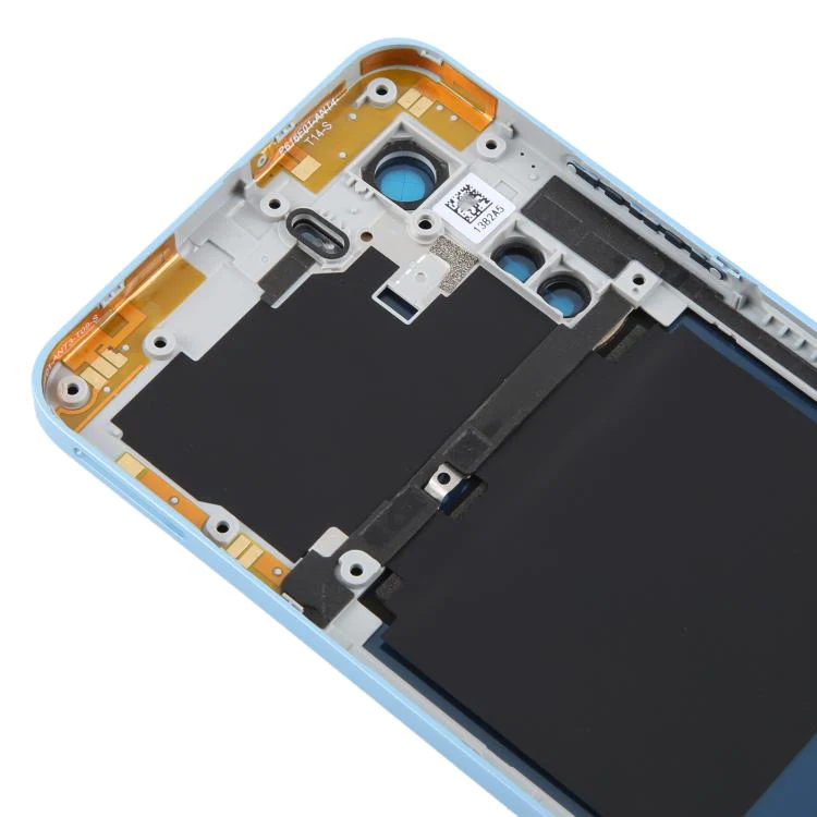 For ZTE Axon 40 Lite Plastic Battery Back Cover with Middle Frame / Camera Lens Cover(Blue) - Image 5