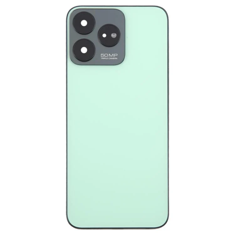 For ZTE Axon 50 Lite 8050 Glass Battery Back Cover with Middle Frame / Camera Lens Cover(Green) - Image 2