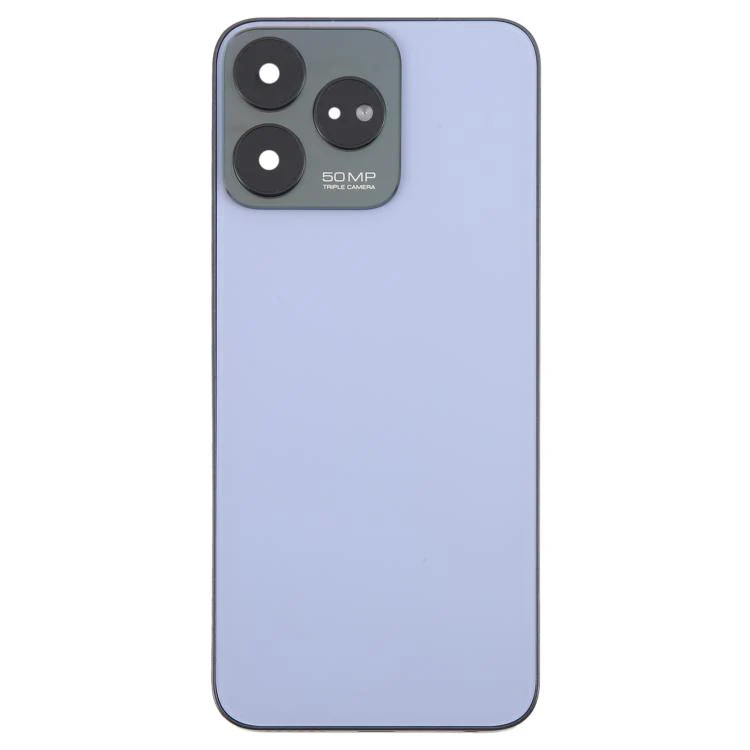For ZTE Axon 50 Lite 8050 Glass Battery Back Cover with Middle Frame / Camera Lens Cover(Purple) - Image 2