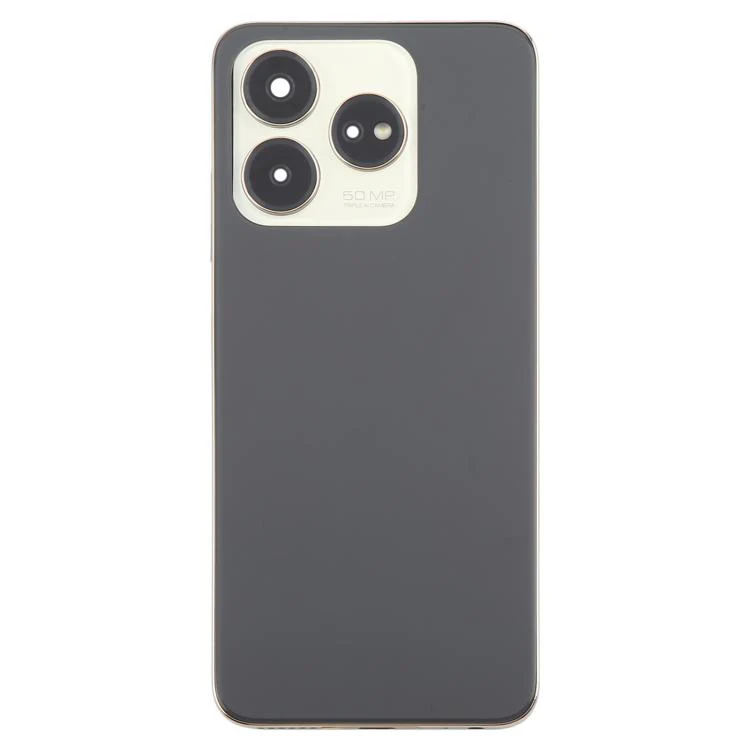 For ZTE Axon 60 / V60 Z2356 Glass Battery Back Cover with Middle Frame / Camera Lens Cover(Black) - Image 2