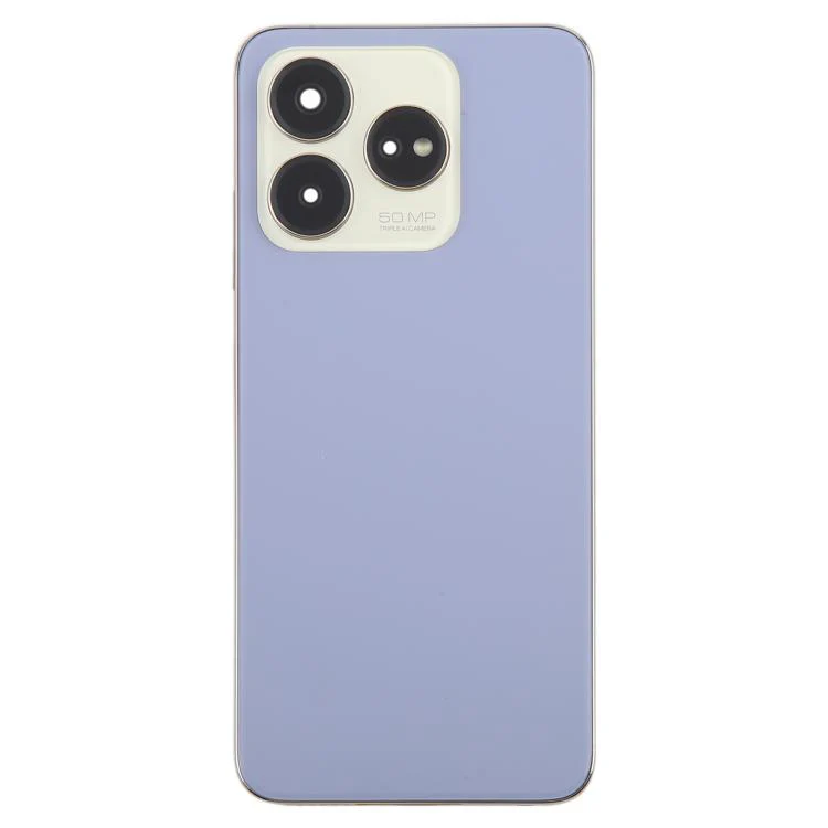 For ZTE Axon 60 / V60 Z2356 Glass Battery Back Cover with Middle Frame / Camera Lens Cover(Purple) - Image 2