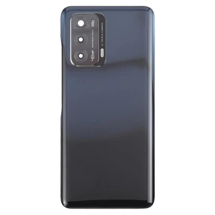 For ZTE Blade V40 Battery Back Cover with Adhesive / Camera Lens Cover(Black) - Image 2