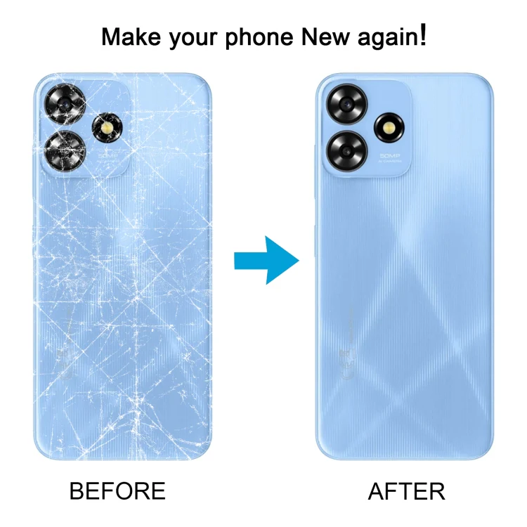 For ZTE Blade V50 Smart Battery Back Cover(Blue) - Image 6