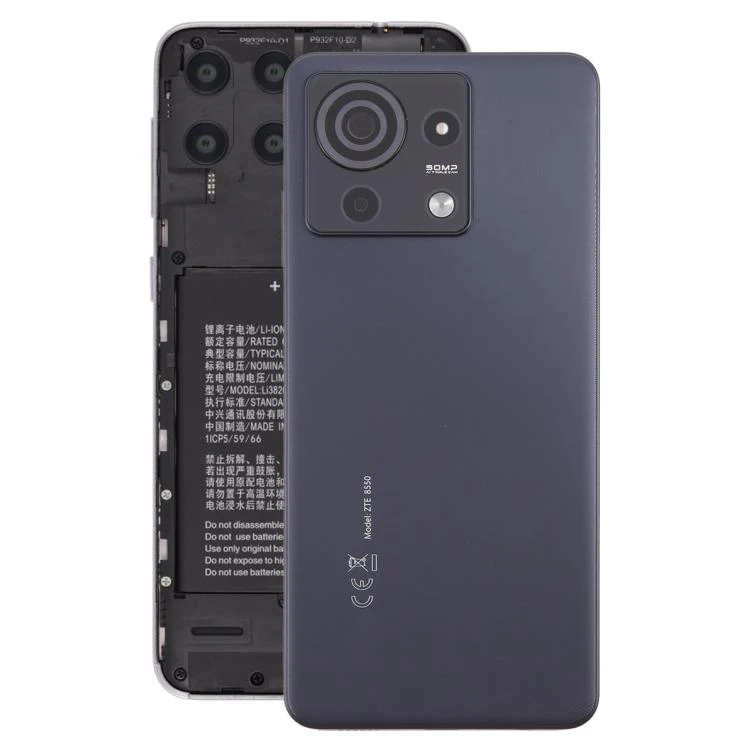 For ZTE Blade V50 Vita Battery Back Cover with Camera Lens Frame(Black)