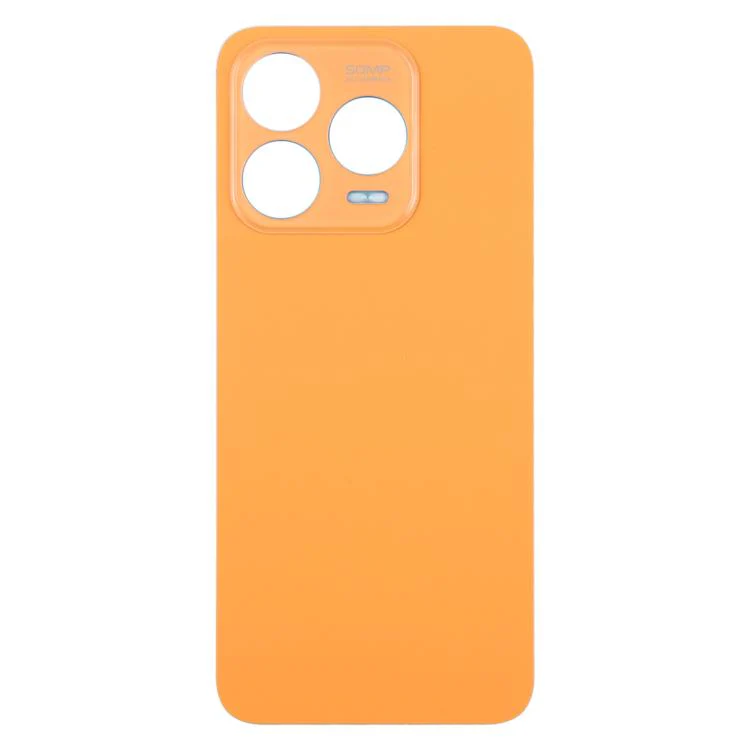 For ZTE Blade V70 Design Leather Material Battery Back Cover with Adhesive(Orange) - Image 2