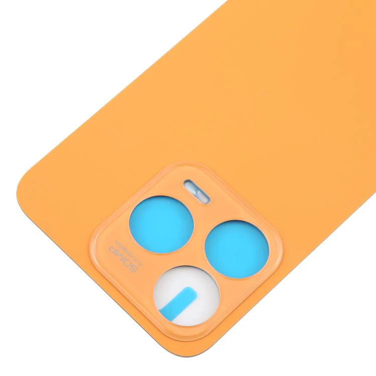 For ZTE Blade V70 Design Leather Material Battery Back Cover with Adhesive(Orange) - Image 5