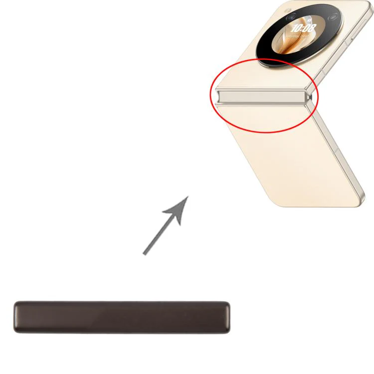 For ZTE nubia Flip 2024 Hinge Cover(Black) - Image 4