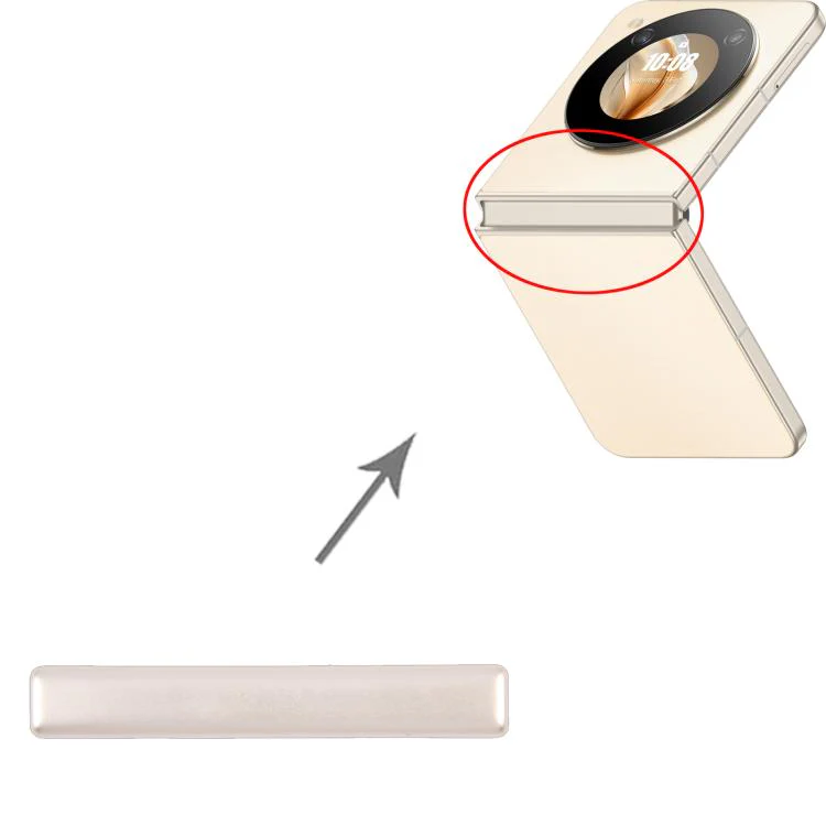 For ZTE nubia Flip 2024 Hinge Cover(Gold) - Image 4