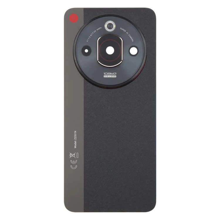 For ZTE nubia Focus Pro Z2351N Glass Battery Back Cover with Adhesive / Camera Lens Cover(Black) - Image 2