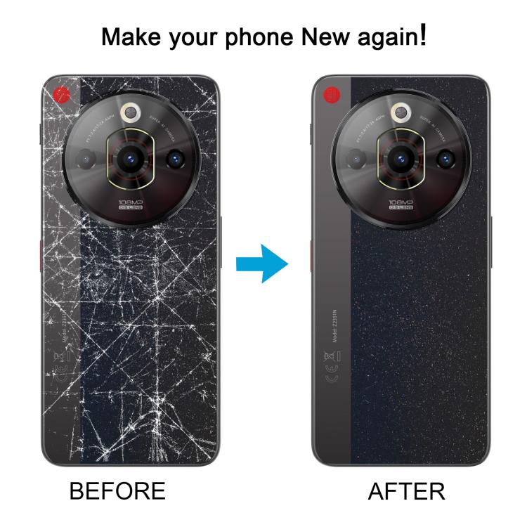 For ZTE nubia Focus Pro Z2351N Glass Battery Back Cover with Middle Frame / Camera Lens Cover(Black) - Image 6