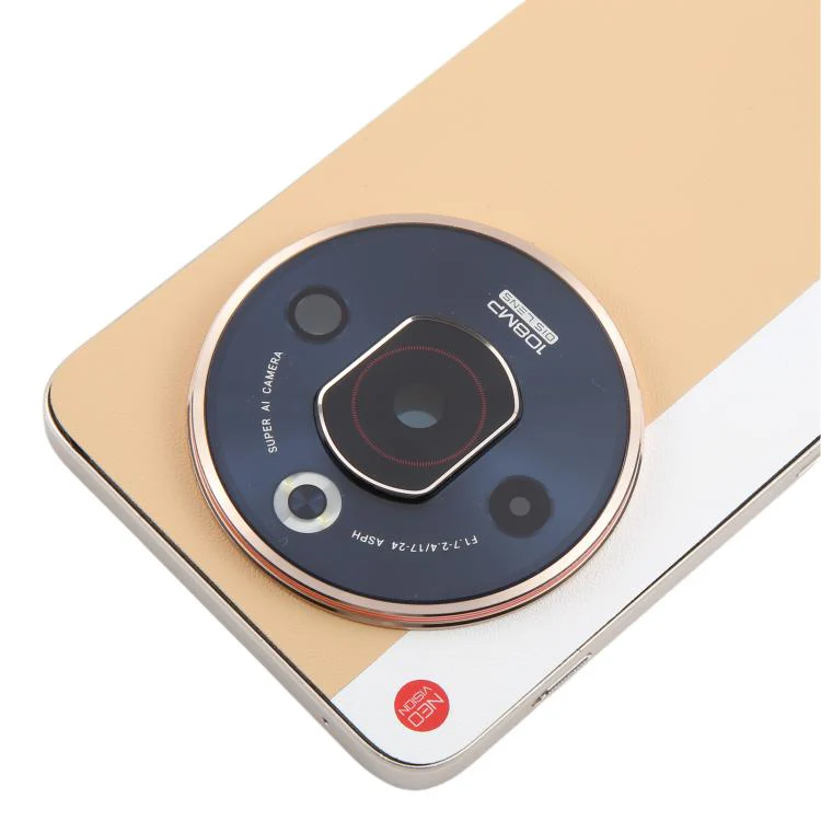 For ZTE nubia Focus Pro Z2351N Leather Battery Back Cover with Middle Frame / Camera Lens Cover(Gold) - Image 5