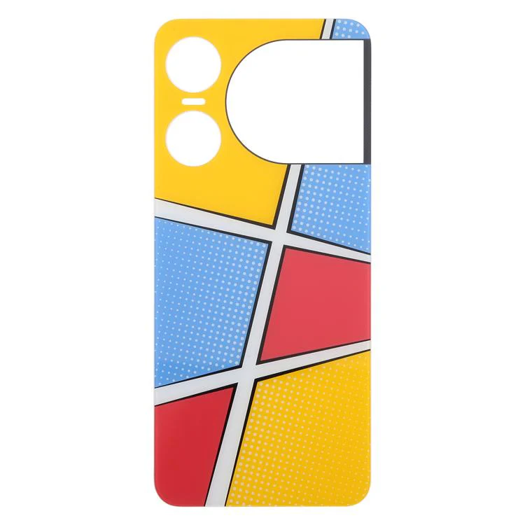 For ZTE nubia Music 2 Glass Battery Back Cover with Adhesive(Yellow) - Image 2