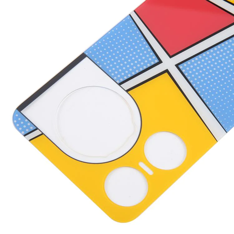 For ZTE nubia Music 2 Glass Battery Back Cover with Adhesive(Yellow) - Image 4