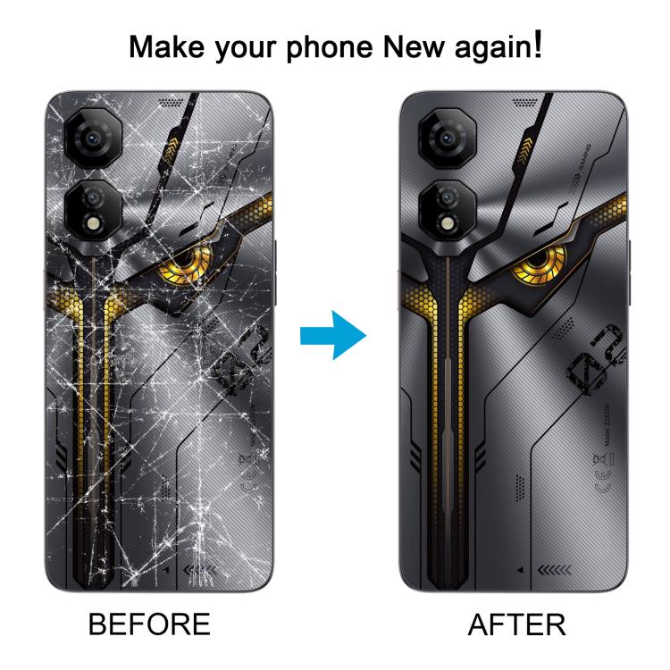For ZTE nubia Neo 2 Z2352N Plastic Battery Back Cover with Camera Lens Frame(Gray) - Image 6