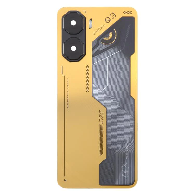 For ZTE nubia Neo 3 Plastic Battery Back Cover with Camera Lens Frame(Gold) - Image 2