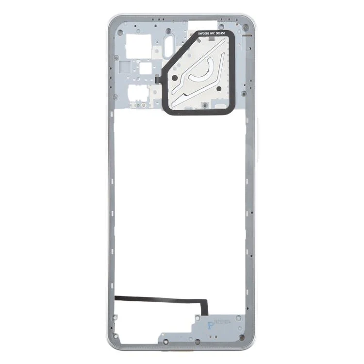 For ZTE nubia Neo 3 Plastic Middle Frame Bezel Plate (Silver) - Image 2