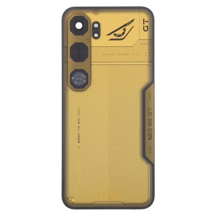 For ZTE nubia Neo 5 GT Z2570N Glass Battery Back Cover with Adhesive(Yellow) - Image 2