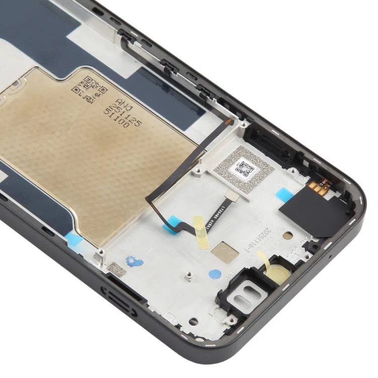 For ZTE nubia Neo 5 GT Z2570N Middle Frame Bezel Plate with Power Volume Button (Black) - Image 5
