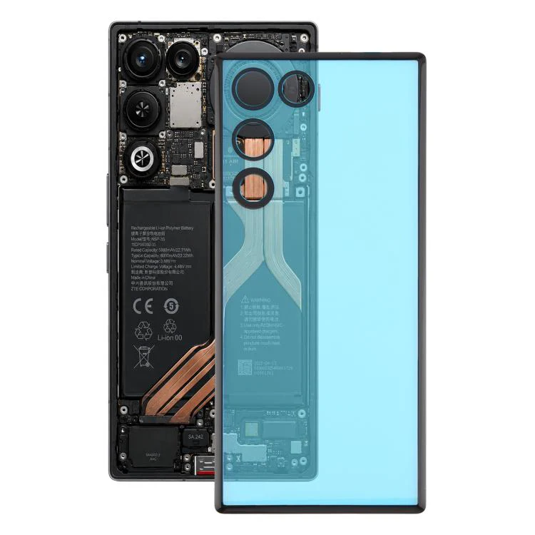 For ZTE nubia RedMagic 11 Air NX799J Glass Back Cover with Adhesive(Black)