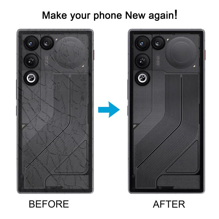 For ZTE nubia RedMagic 11 Air NX799J Glass Back Cover with Adhesive(Black) - Image 6