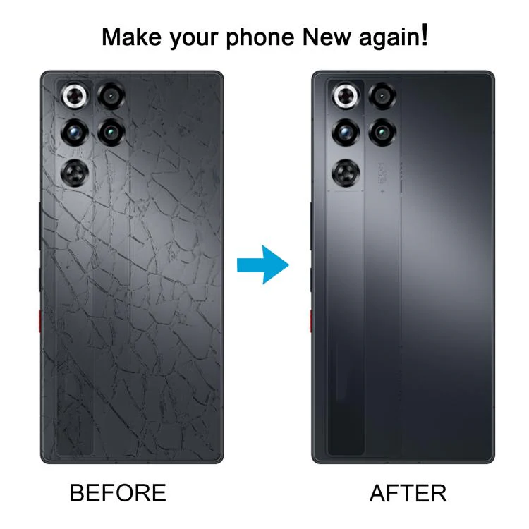 For ZTE nubia RedMagic 11 Pro+ NX809J Glass Battery Back Cover(Transparent Black) - Image 6